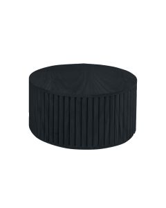 Mesa de Centro Decorativa Lua 01 D40cm em Madeira Maciça - Ébano