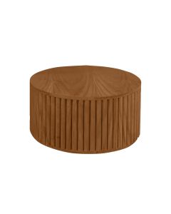 Mesa de Centro Decorativa Lua 01 D40cm em Madeira Maciça - Imbuia Mel