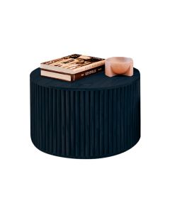 Mesa de Centro Decorativa Lua 02 D50cm em Madeira Maciça - Ébano